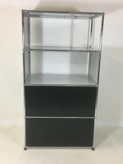 Stauregal aus Edelstahl von Fritz Haller, 1969