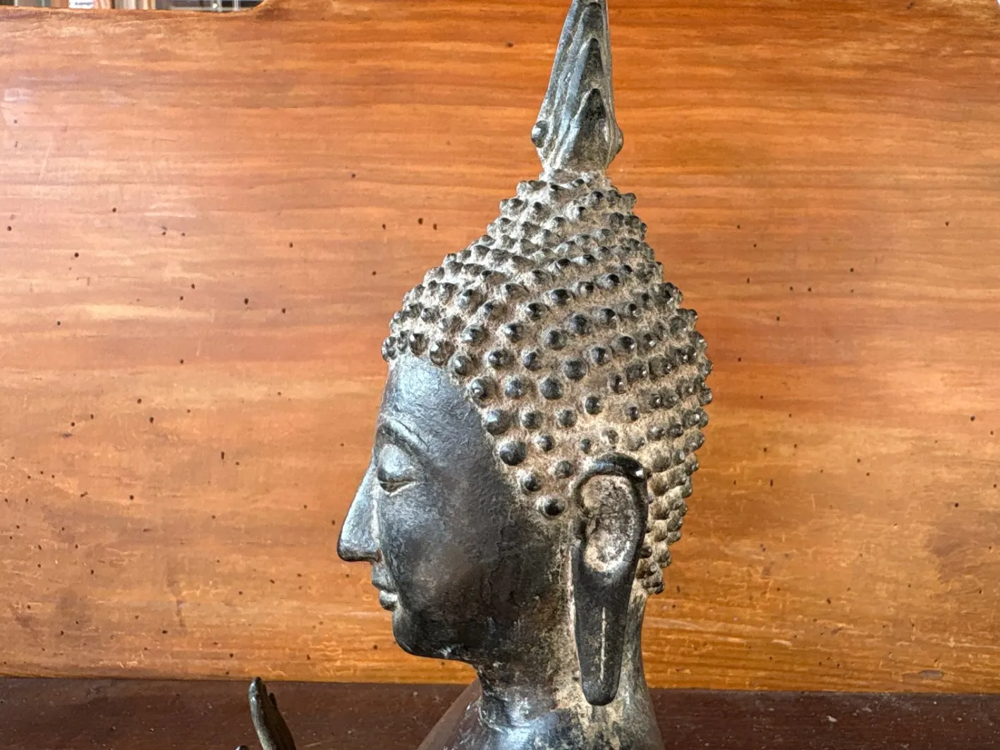 Stehender burmesischer Buddha im Mandalay Stil, frühes 20. Jh