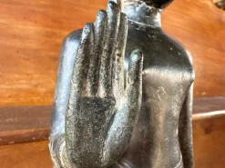 Stehender burmesischer Buddha im Mandalay Stil, frühes 20. Jh