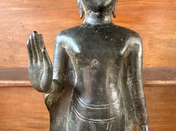 Stehender burmesischer Buddha im Mandalay Stil, frühes 20. Jh
