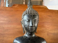 Stehender burmesischer Buddha im Mandalay Stil, frühes 20. Jh