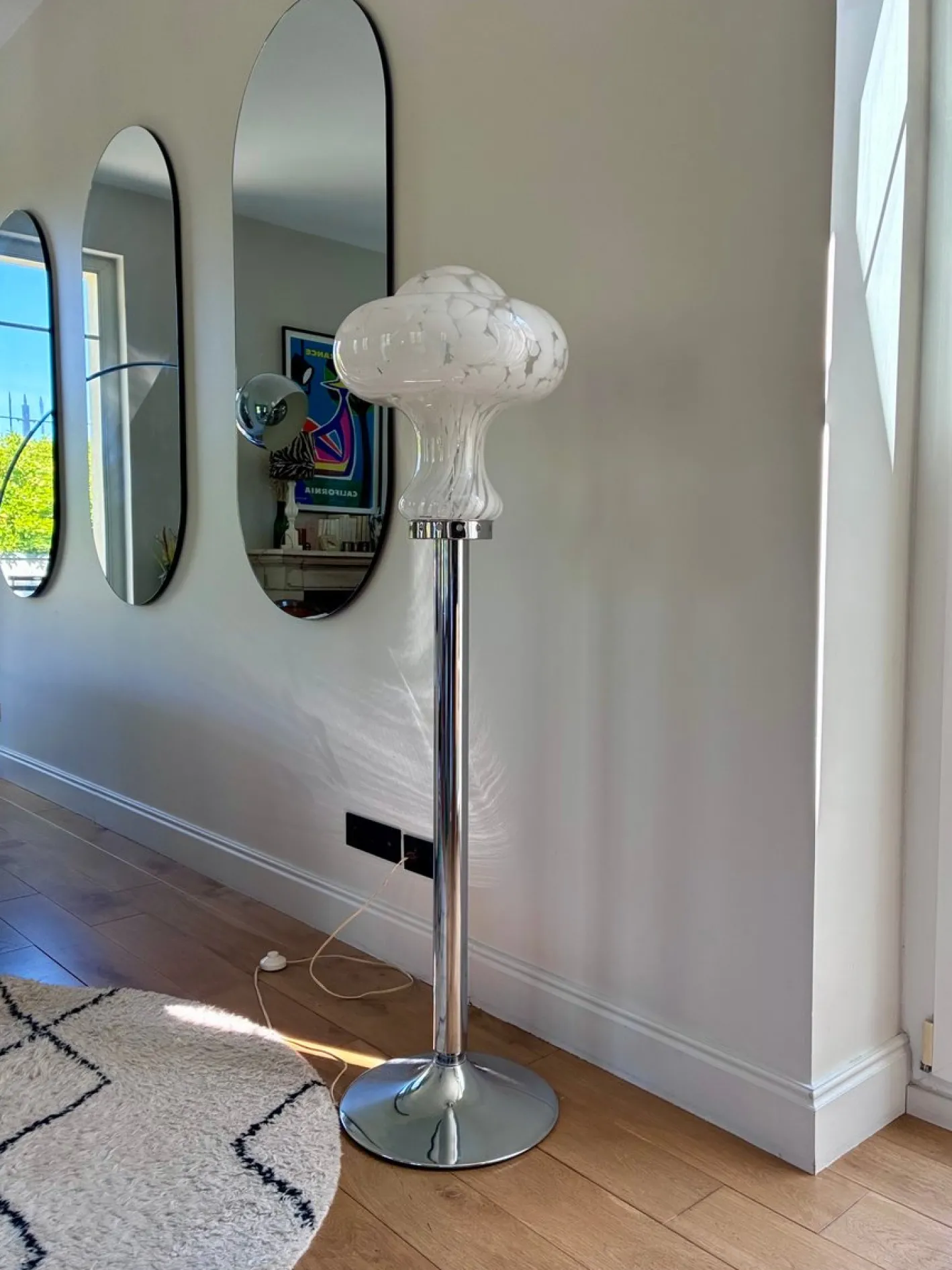 Stehlampe aus Muranoglas von Carlo Nason für Mazzega, 1970er
