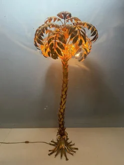 Stehlampe aus Palmen von Hans Kögl, 1970er