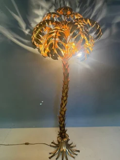 Stehlampe aus Palmen von Hans Kögl, 1970er