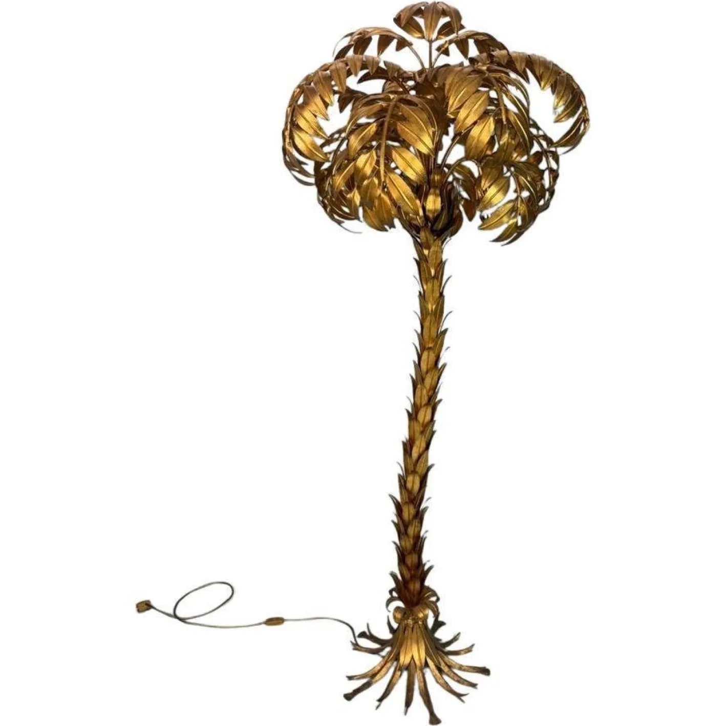 Stehlampe aus Palmen von Hans Kögl, 1970er