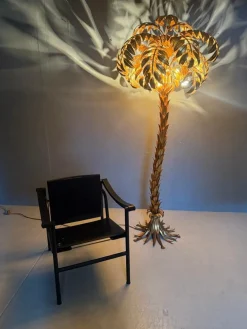 Stehlampe aus Palmen von Hans Kögl, 1970er