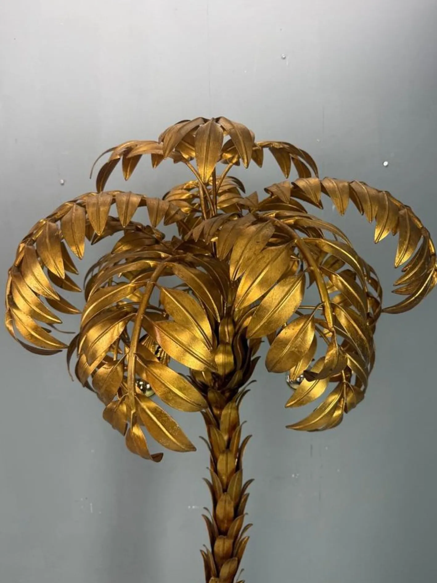 Stehlampe aus Palmen von Hans Kögl, 1970er