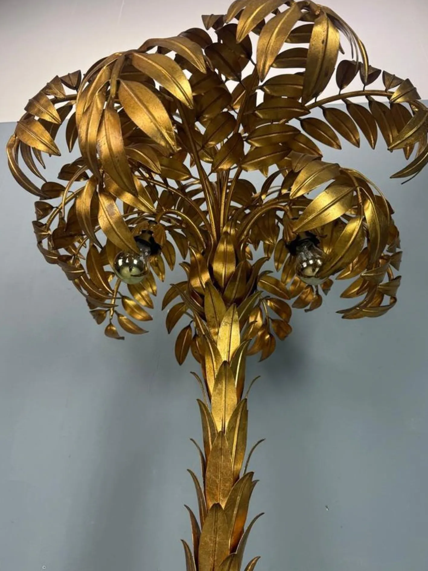 Stehlampe aus Palmen von Hans Kögl, 1970er