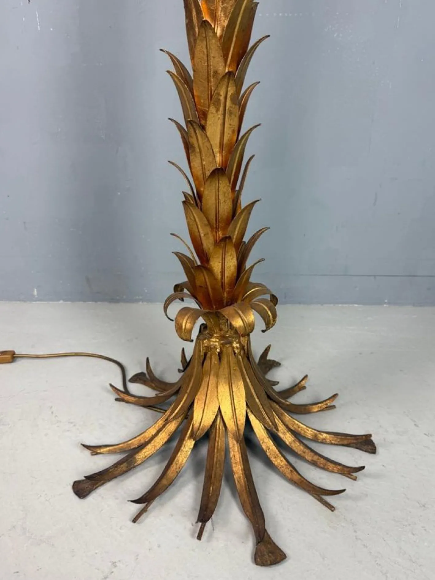 Stehlampe aus Palmen von Hans Kögl, 1970er