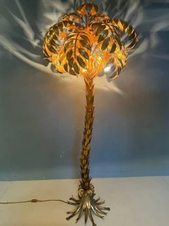 Stehlampe aus Palmen von Hans Kögl, 1970er