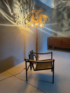 Stehlampe aus Palmen von Hans Kögl, 1970er