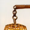 Stehlampe aus Rattan & Bambus, Italien, 1950