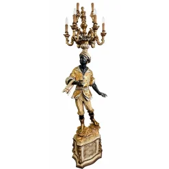 Stehlampe mit 6 Leuchten von Moretto Veneziano, 1980er