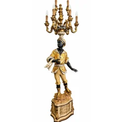 Stehlampe mit 6 Leuchten von Moretto Veneziano, 1980er