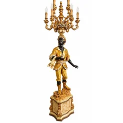 Stehlampe mit 6 Leuchten von Moretto Veneziano, 1980er