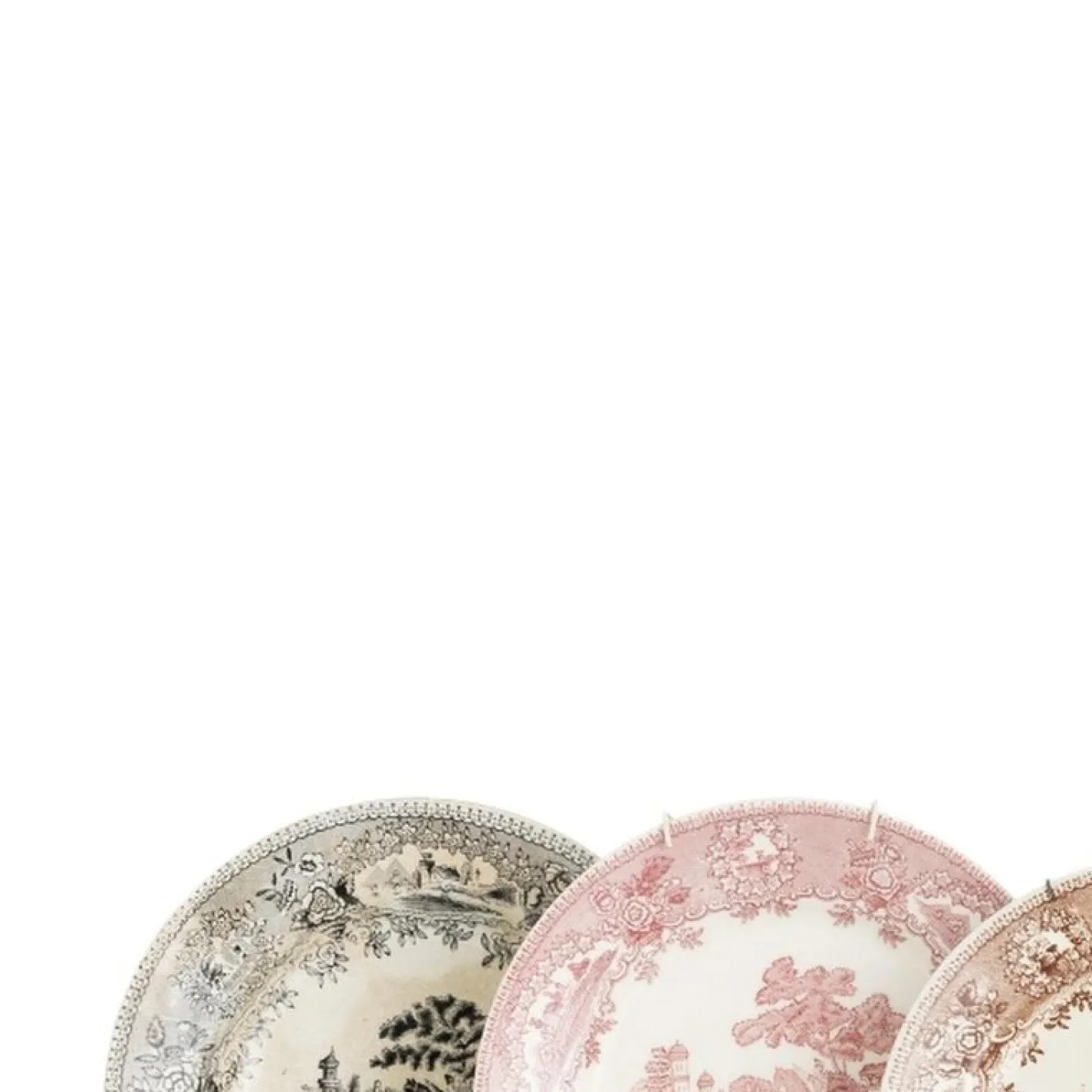 Steingut Teller von Sacavem, 1800er, 5er Set