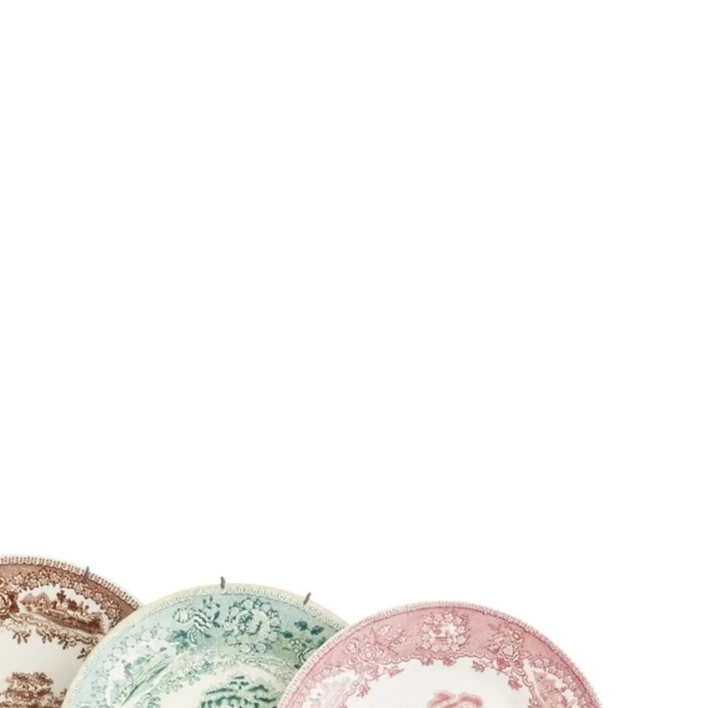 Steingut Teller von Sacavem, 1800er, 5er Set