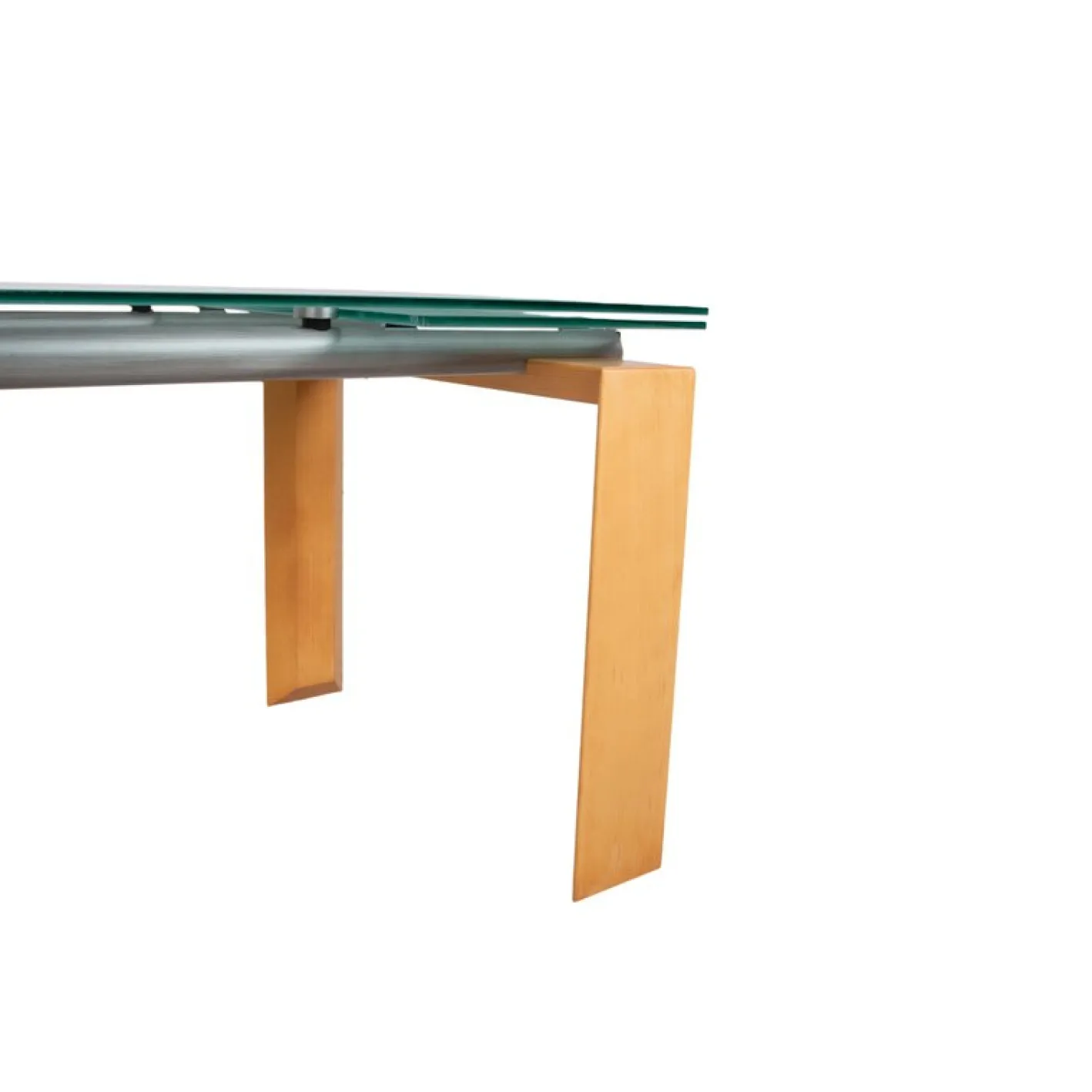 Stelzen Esstisch aus Holz mit Glas von Desalto