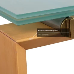 Stelzen Esstisch aus Holz mit Glas von Desalto