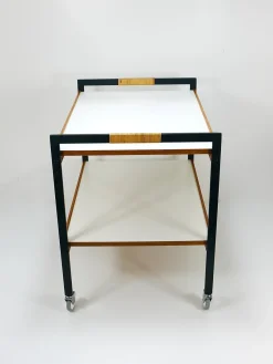 Österreichischer Vintage Barwagen Getränkewagen von Carl Auböck, 1960er
