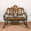 Österreichische Wohnzimmermöbel mit Intarsien, 10 . Set