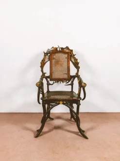 Österreichische Wohnzimmermöbel mit Intarsien, 10 . Set