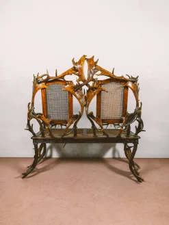 Österreichische Wohnzimmermöbel mit Intarsien, 10 . Set