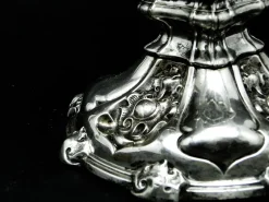Österreichisch-ungarischer Obstteller aus Silber, 19. Jh