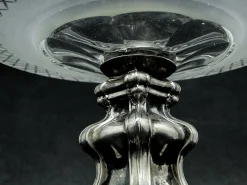 Österreichisch-ungarischer Obstteller aus Silber, 19. Jh