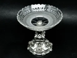 Österreichisch-ungarischer Obstteller aus Silber, 19. Jh