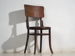 Stühle aus Bugholz mit geschwungenen Rückenlehnen von Mundus, Central Europe, 1920er, 2er Set