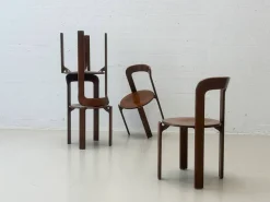 Stühle aus Gebeiztem Holz von Bruno Rey für Dietiker, 1971