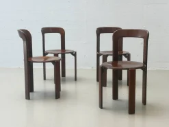 Stühle aus Gebeiztem Holz von Bruno Rey für Dietiker, 1971