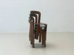 Stühle aus Gebeiztem Holz von Bruno Rey für Dietiker, 1971