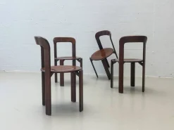 Stühle aus Gebeiztem Holz von Bruno Rey für Dietiker, 1971