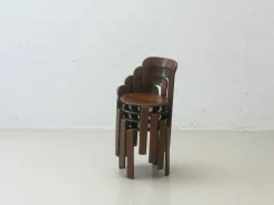 Stühle aus Gebeiztem Holz von Bruno Rey für Dietiker, 1971