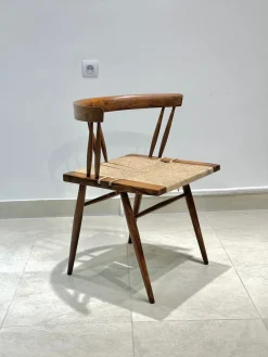 Stühle aus Seegras von Georges Nakashima, 1960er, 4er Set