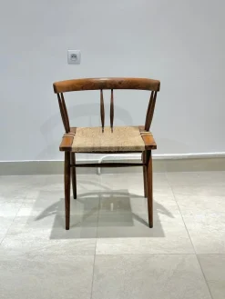 Stühle aus Seegras von Georges Nakashima, 1960er, 4er Set
