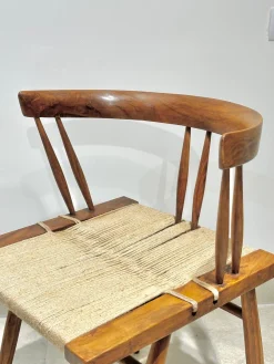 Stühle aus Seegras von Georges Nakashima, 1960er, 4er Set