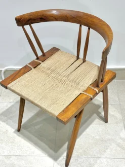 Stühle aus Seegras von Georges Nakashima, 1960er, 4er Set