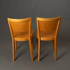 Stühle mit passendem Tisch von Max Ernst Hafeli für Horgen-Glarus, 1920er, 5er Set