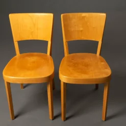 Stühle mit passendem Tisch von Max Ernst Hafeli für Horgen-Glarus, 1920er, 5er Set