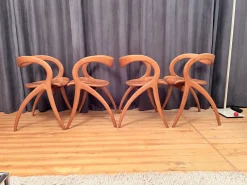 Stühle von A. Sibau, Italien, 1980er, 4er Set