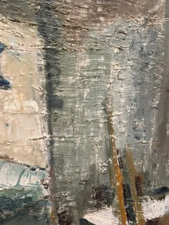 Stig Rosell, The Cat in the Window, 1950er, Öl auf Leinwand, gerahmt