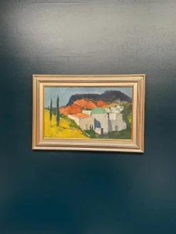 Stig Wernheden, Landschaft, 1960er, Öl auf Leinwand, gerahmt