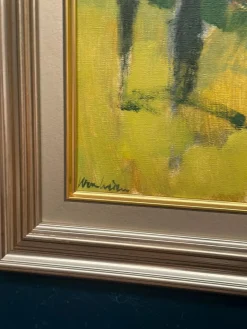 Stig Wernheden, Landschaft, 1960er, Öl auf Leinwand, gerahmt