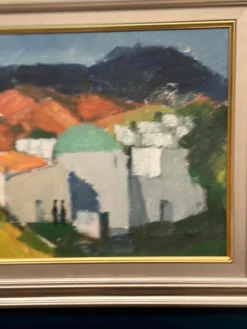 Stig Wernheden, Landschaft, 1960er, Öl auf Leinwand, gerahmt