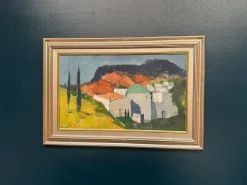 Stig Wernheden, Landschaft, 1960er, Öl auf Leinwand, gerahmt