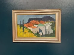 Stig Wernheden, Landschaft, 1960er, Öl auf Leinwand, gerahmt