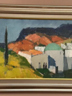 Stig Wernheden, Landschaft, 1960er, Öl auf Leinwand, gerahmt